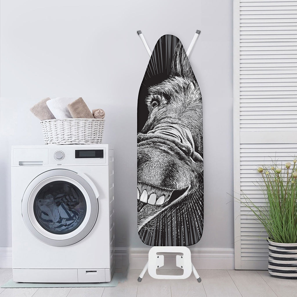 Black And White Crazy Donkey Print Ironing Board Cover