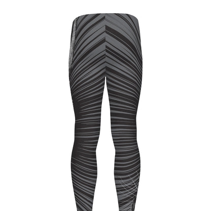 Black And White Crazy Donkey Print Men's leggings