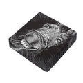 Black And White Crazy Donkey Print Outdoor Seat Cushion Cover