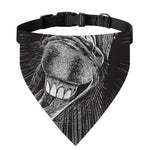 Black And White Crazy Donkey Print Over The Collar Dog Bandana