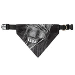 Black And White Crazy Donkey Print Over The Collar Dog Bandana