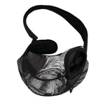 Black And White Crazy Donkey Print Pet Sling Carrier