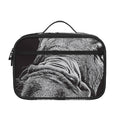 Black And White Crazy Donkey Print Portable Lunch Bag