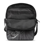 Black And White Crazy Donkey Print Rectangular Crossbody Bag