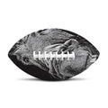 Black And White Crazy Donkey Print Rugby Ball