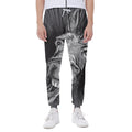 Black And White Crazy Donkey Print Joggers