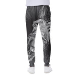 Black And White Crazy Donkey Print Scuba Joggers