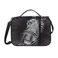 Black And White Crazy Donkey Print Shoulder Strap Bible Bag
