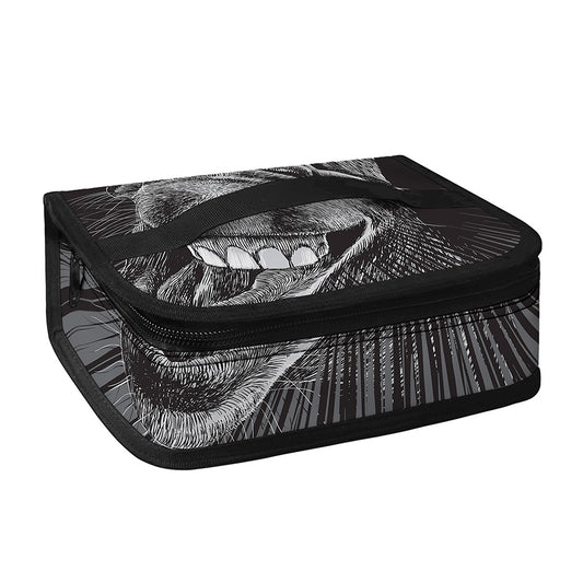 Black And White Crazy Donkey Print Small Lunch Bag