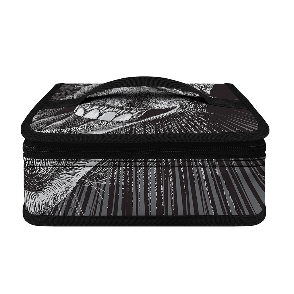 Black And White Crazy Donkey Print Small Lunch Bag