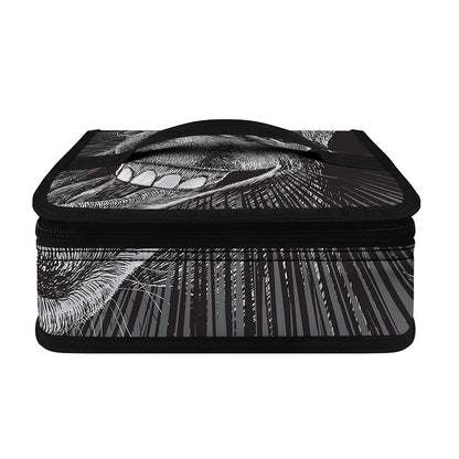 Black And White Crazy Donkey Print Small Lunch Bag