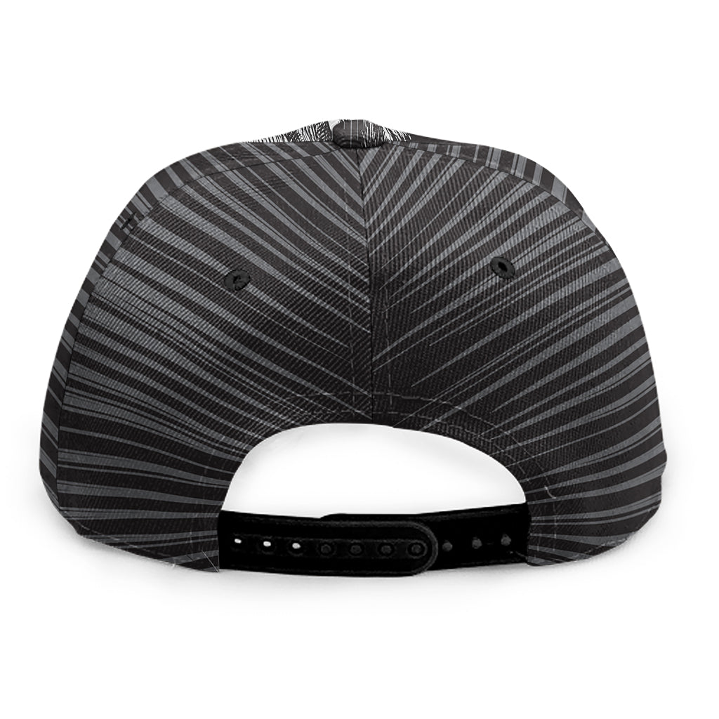 Black And White Crazy Donkey Print Snapback Cap