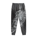 Black And White Crazy Donkey Print Sweatpants