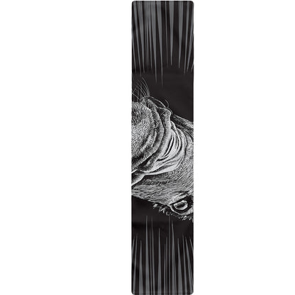 Black And White Crazy Donkey Print Table Runner