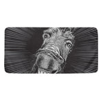 Black And White Crazy Donkey Print Towel