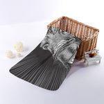 Black And White Crazy Donkey Print Towel