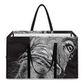 Black And White Crazy Donkey Print Utility Tote Bag
