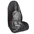 Black And White Crazy Donkey Print Waterproof Car Seat Cover