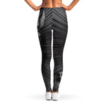 Black And White Crazy Donkey Print Women's Leggings