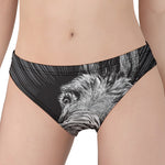 Black And White Crazy Donkey Print Women's Panties