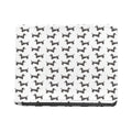 Black And White Dachshund Pattern Print Bifold Wallet
