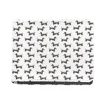 Black And White Dachshund Pattern Print Bifold Wallet