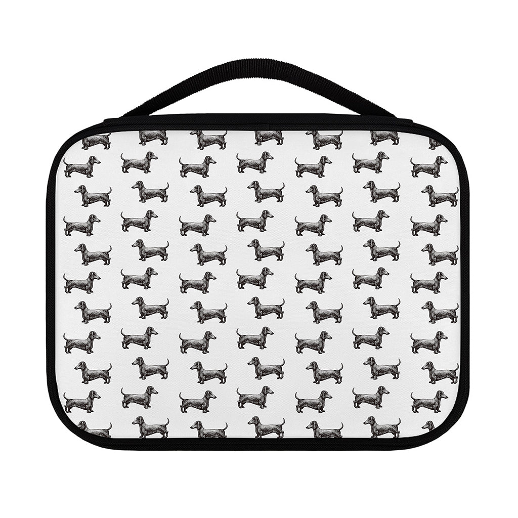 Black And White Dachshund Pattern Print Classic Bible Case