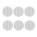 Black And White Dachshund Pattern Print Coaster Set
