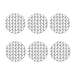 Black And White Dachshund Pattern Print Coaster Set