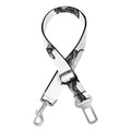 Black And White Dachshund Pattern Print Dog Seat Belt