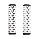 Black And White Dachshund Pattern Print Handle Covers