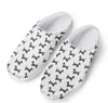 Black And White Dachshund Pattern Print Mesh Casual Shoes