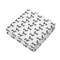 Black And White Dachshund Pattern Print Outdoor Seat Cushion Cover