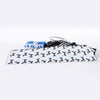 Black And White Dachshund Pattern Print Sports Towel