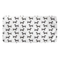 Black And White Dachshund Pattern Print Towel