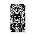 Black And White Damask Pattern Print Baby Crib Sheet