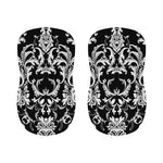 Black And White Damask Pattern Print Bar Stool Covers