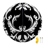 Black And White Damask Pattern Print Basketball