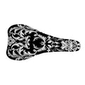 Black And White Damask Pattern Print Bicycle Seat Cover