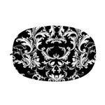 Black And White Damask Pattern Print Car Side Mirror Covers
