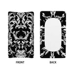 Black And White Damask Pattern Print Changing Pad Cover