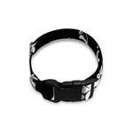 Black And White Damask Pattern Print Dog Collar