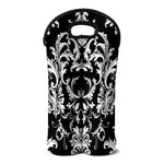 Black And White Damask Pattern Print Double Neoprene Wine Tote