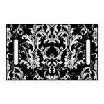Black And White Damask Pattern Print Golf Cart Seat Cover