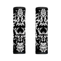 Black And White Damask Pattern Print Handle Covers
