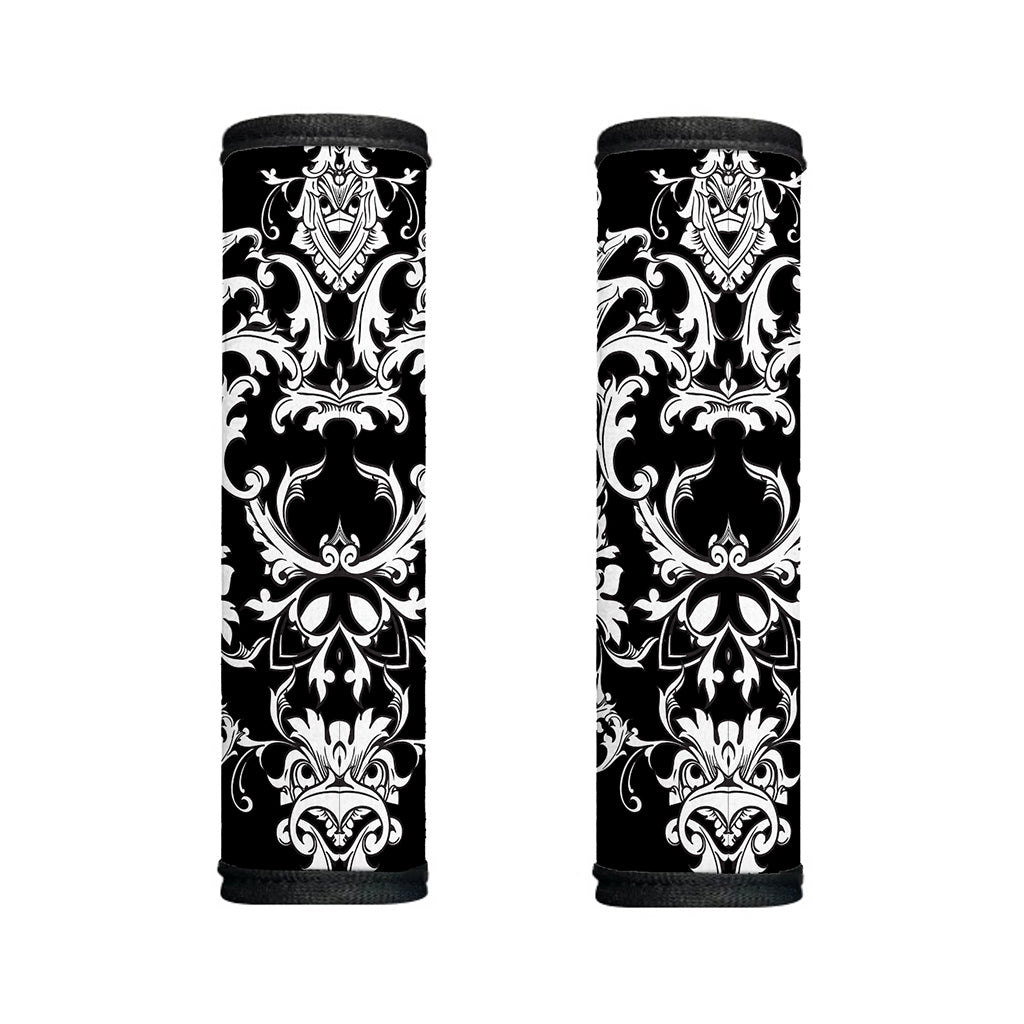 Black And White Damask Pattern Print Handle Covers
