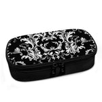 Black And White Damask Pattern Print Insulin Cooler Travel Case