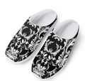Black And White Damask Pattern Print Mesh Casual Shoes