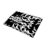 Black And White Damask Pattern Print Pet Cooling Mat Cover