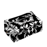 Black And White Damask Pattern Print Rectangle Tissue Box Cover